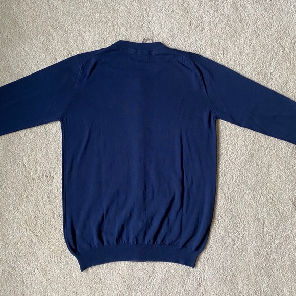 Eredi Pisano navy blue cotton cardigan medium - Picture 6 of 8